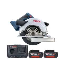 Bosch GKS 18 V-57 Cordless 165mm Circular Saw With 2 X 4.0Ah Batteries & Charger