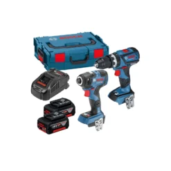 Bosch 06019G4172 18V GSB18V-60C & GDR18V-200C Twin Pack With 2 X 5.0Ah Batteries, Charger & Case