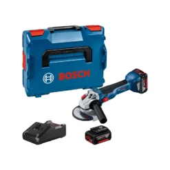 Bosch GWS 18 V-10 AngleGrinder With 2x 4Ah Batt. Charger,Case