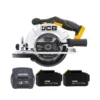 JCB 21-18CS-B 18V Cordless 165mm Circular Saw With 2 X 5.0Ah Batteries & Charger