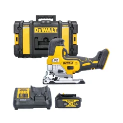 DeWalt DCS335 18V XR Cordless Brushless Body Grip Jigsaw With 1 X 4.0Ah Battery, Charger & DS150 Case