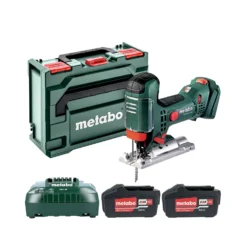 Metabo STA 18 LTX 100 18V Body Grip Cordless Jigsaw With 2 X 4.0Ah Batteries, Charger & MetaBOX