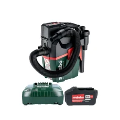 Metabo AS18 HEPA PC COMPACT 18V L Class HEPA Filter Cordless Wet & Dry Vacuum Cleaner With 1 X 4.0Ah Battery & Charger