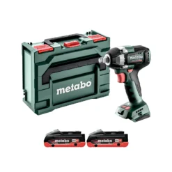Metabo SSW 18 LT 300 BL 18V Cordless Brushless 1/2" Impact Wrench With 2 X 4.0Ah Batteries & MetaBox