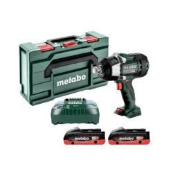 Metabo SSW 18 LTX 1750 BL 18V Cordless Brushless 3/4" Impact Wrench With 2 X 4.0Ah Batteries, Charger & MetaBox