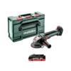 Metabo WVB 18 LT BL 11-115 Quick 18V Cordless Brushless 115mm Angle Grinder With 1 X 4.0Ah Battery & MetaBox