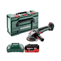 Metabo WVB 18 LT BL 11-115 Quick 18V Cordless Brushless 115mm Angle Grinder With 1 X 5.5Ah Battery, Charger & MetaBox
