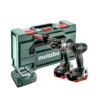 Metabo 685184000 18V Brushless Combi Drill & Impact Driver Twin Pack With 2 X 5.5Ah Batteries, Charger & Carry Case