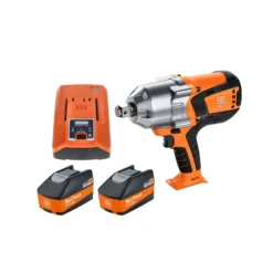 Fein ASCD 18-1000 W34 Select Cordless Brushless Impact Wrench With 2 X 5.2Ah Batteries & Charger