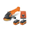 Fein CCG 18-115 BL Select 18V 115mm Brushless Angle Grinder With 2 X 5.2Ah Batteries & Charger