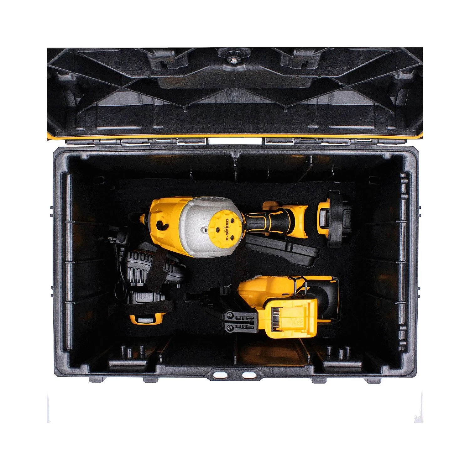 Dewalt DCK264P2 18V XR Li-ion Brushless Nailer Twin Pack With 2 X 5.0Ah Batteries, Charger & Case - Image 11