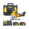 DeWalt DCS335 18V XR Cordless Brushless Body Grip Jigsaw With 2 X 4.0Ah Batteries, Charger & DWST1-70703 TStak Case