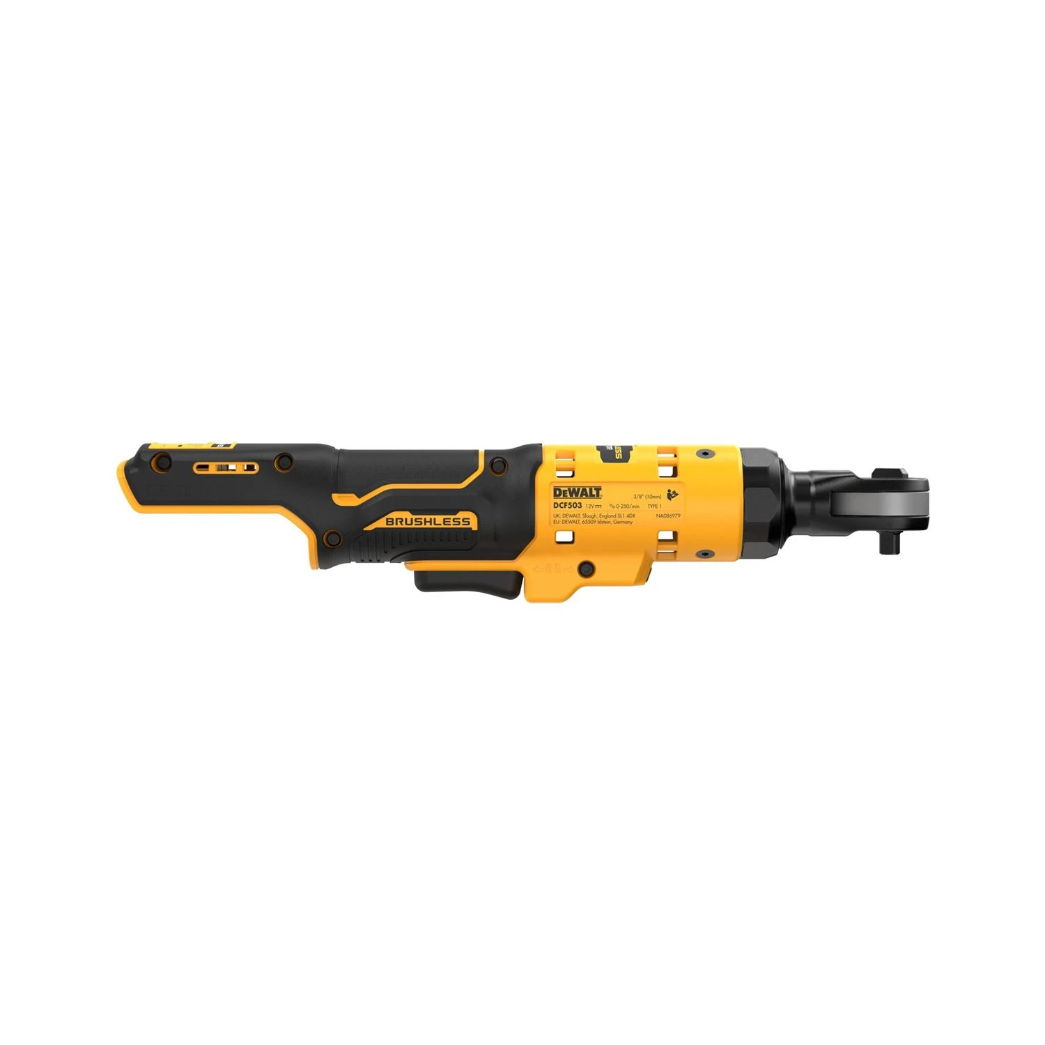 DeWalt DCF503 12V XR Cordless Brushless 3/8" Open Head Ratchet With 2 X 5.0Ah Batteries & Charger - Image 5