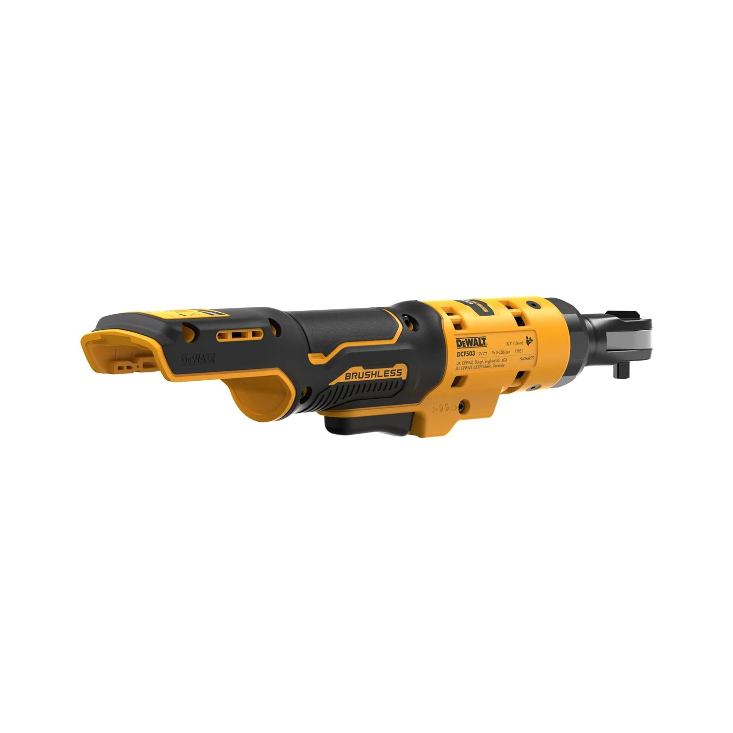 DeWalt DCF503 12V XR Cordless Brushless 3/8" Open Head Ratchet With 2 X 5.0Ah Batteries & Charger - Image 6