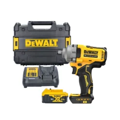 DeWalt DCF891 18V XR Cordless Brushless Hog Ring Anvil Impact Wrench With 1 X 5.0Ah Battery, Charger & Case