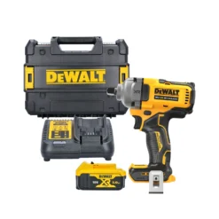 DeWalt DCF892 18V XR 1/2" Cordless Brushless Detent Pin Impact Wrench With 1 X 5.0Ah Battery, Charger & Case