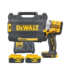 DeWalt DCF921 18V XR Cordless Brushless 1/2" Hog Ring Impact Wrench With 2 X 5.0Ah Batteries, Charger & Case