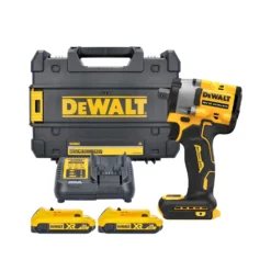DeWalt DCF922 18V XR Cordless Brushless 1/2" Detent Pin Impact Wrench With 2 X 2.0Ah Batteries, Charger & Case