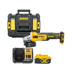 DeWalt DCG405 18V XR Brushless Cordless 125mm Angle Grinder With 1 X 5.0Ah Battery, Charger & Case