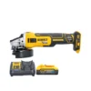 DeWalt DCG405 18V XR Cordless Brushless 125mm Angle Grinder With 1 X 5.0Ah Powerstack Battery & Charger