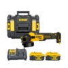 DeWalt DCG409 18V XR Brushless Flexvolt Advantage 125mm Angle Grinder With 2 X 5.0Ah Batteries, Charger & Case