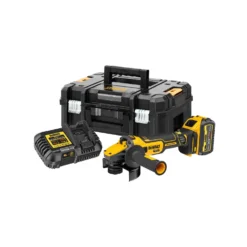 DeWalt DCG409T1 18V XR Brushless FlexVolt Advantage 5"/125mm Angle Grinder With 1 X 6.0Ah Battery, Charger & Case