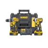 DeWalt DCK266P2T 18V XR Brushless Combi Drill & Impact Driver Twin Pack With 2 X 5.0Ah Batteries, Charger & T-Stak Case
