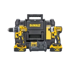 DeWalt DCK266P2T 18V XR Brushless Combi Drill & Impact Driver Twin Pack With 2 X 5.0Ah Batteries, Charger & T-Stak Case