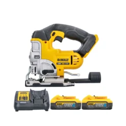 DeWalt DCS331 18V XR Li-Ion Cordless Jigsaw With 2 X 5.0Ah Powerstack Batteries & Charger
