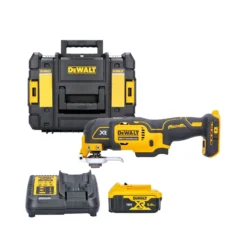 DeWalt DCS356P1 18V XR Brushless 3-Speed Oscillating Multi Tool With 1 X 5.0Ah Battery, Charger & TStak Case