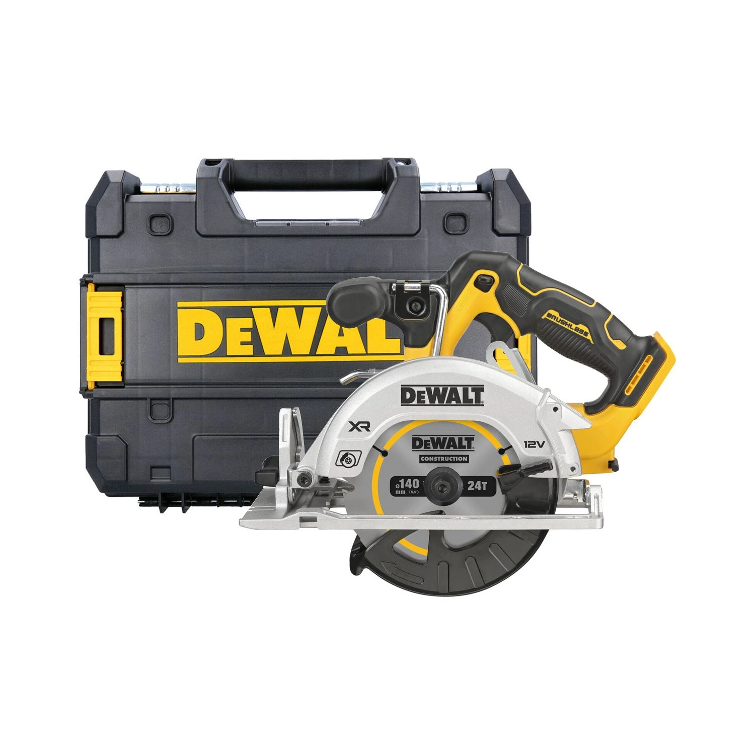 DeWalt DCS512 12V XR Cordless Brushless 140mm Circular Saw With Carry Case