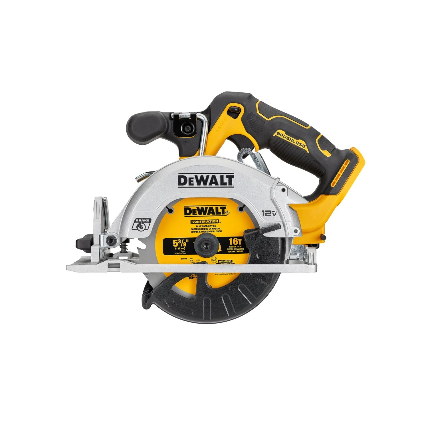 DeWalt DCS512 12V XR Cordless Brushless 140mm Circular Saw With Carry Case - Image 2