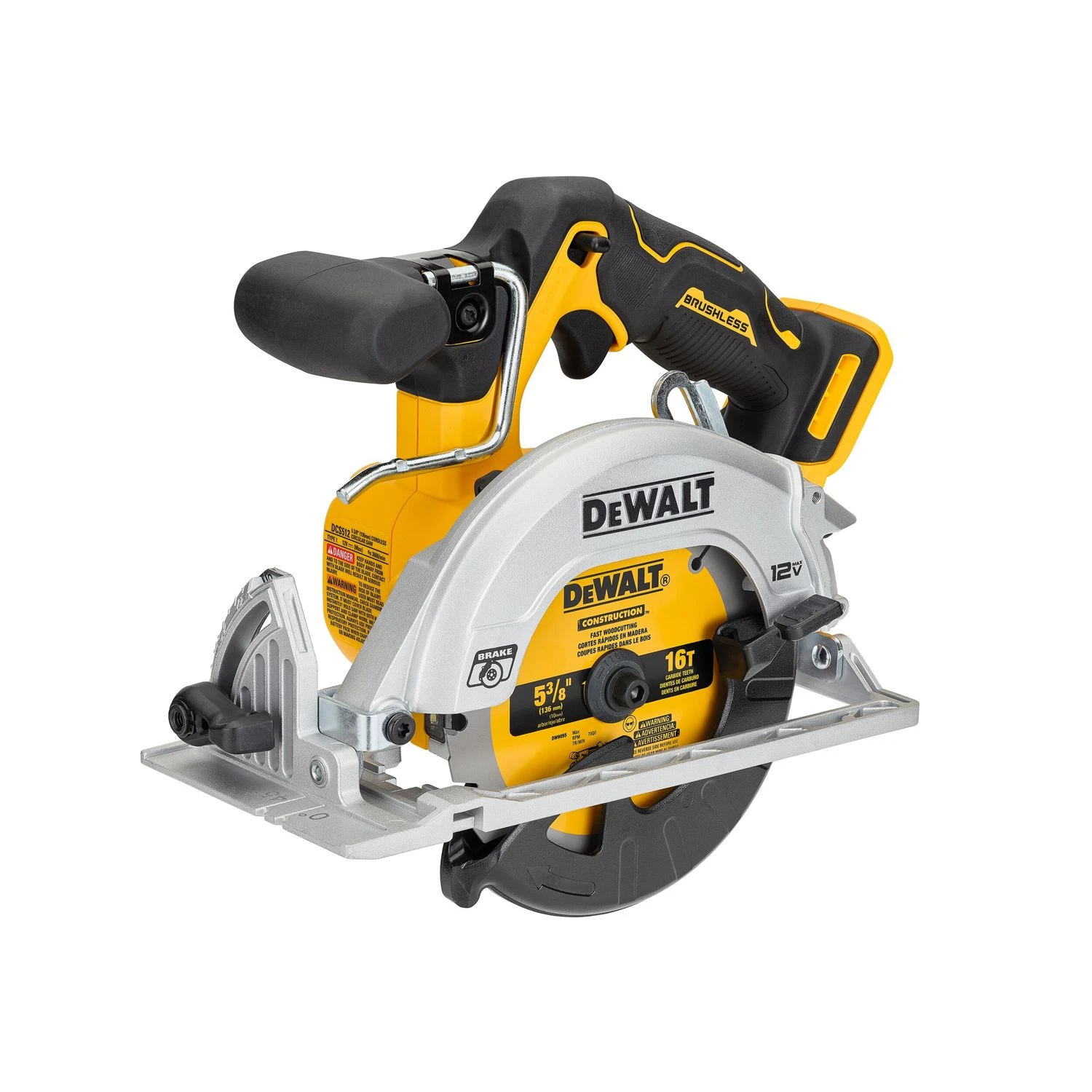 DeWalt DCS512 12V XR Cordless Brushless 140mm Circular Saw With 2 X 3.0Ah Batteries & Charger - Image 3