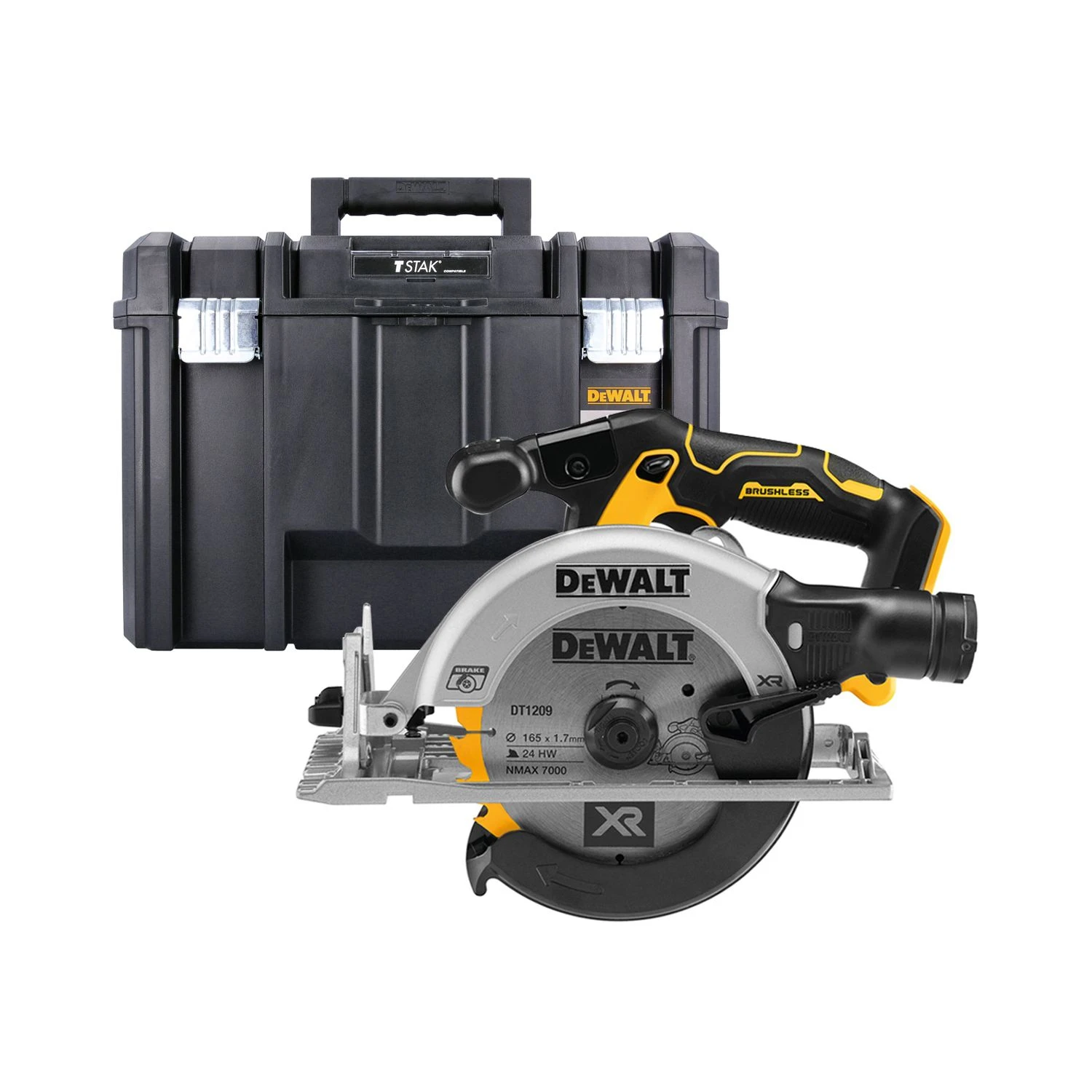 DeWalt DCS565 18V XR Brushless 165mm Circular Saw With DWST1-71195 TSTAK VI Case