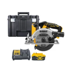 DeWalt DCS565 18V XR Cordless Brushless 165mm Circular Saw With 1 X 5.0Ah Battery, Charger & TSTAK VI Case