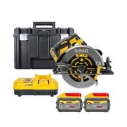 Dewalt DCS578X2 54V Cordless Brushless FlexVolt 190mm Circular Saw With 2 X 9.0Ah Batteries, Charger & T-Stak Case