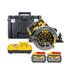 DeWalt DCS579 54V XR Cordless Brushless FlexVolt 190mm Circular Saw With 2 X 9.0Ah Batteries, Charger & TSTAK Case