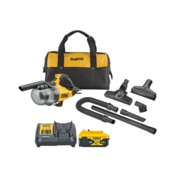 DeWalt DCV501L 18V Cordless Brushless Stick Vacuum L-Class Vacuum With 1 X 5.0Ah Battery, Charger & Bag