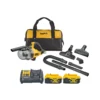 DeWalt DCV501L 18V Cordless Brushless Stick Vacuum L-Class Vacuum With 2 X 5.0Ah Batteries, Charger & Bag