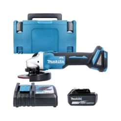 Makita DGA504 18V Cordless Brushless 125mm Angle Grinder With 1 X 6.0Ah Battery, Charger & Case