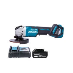 Makita DGA517 18V BL Grinder + 1 X 5.0Ah Battery & Charger