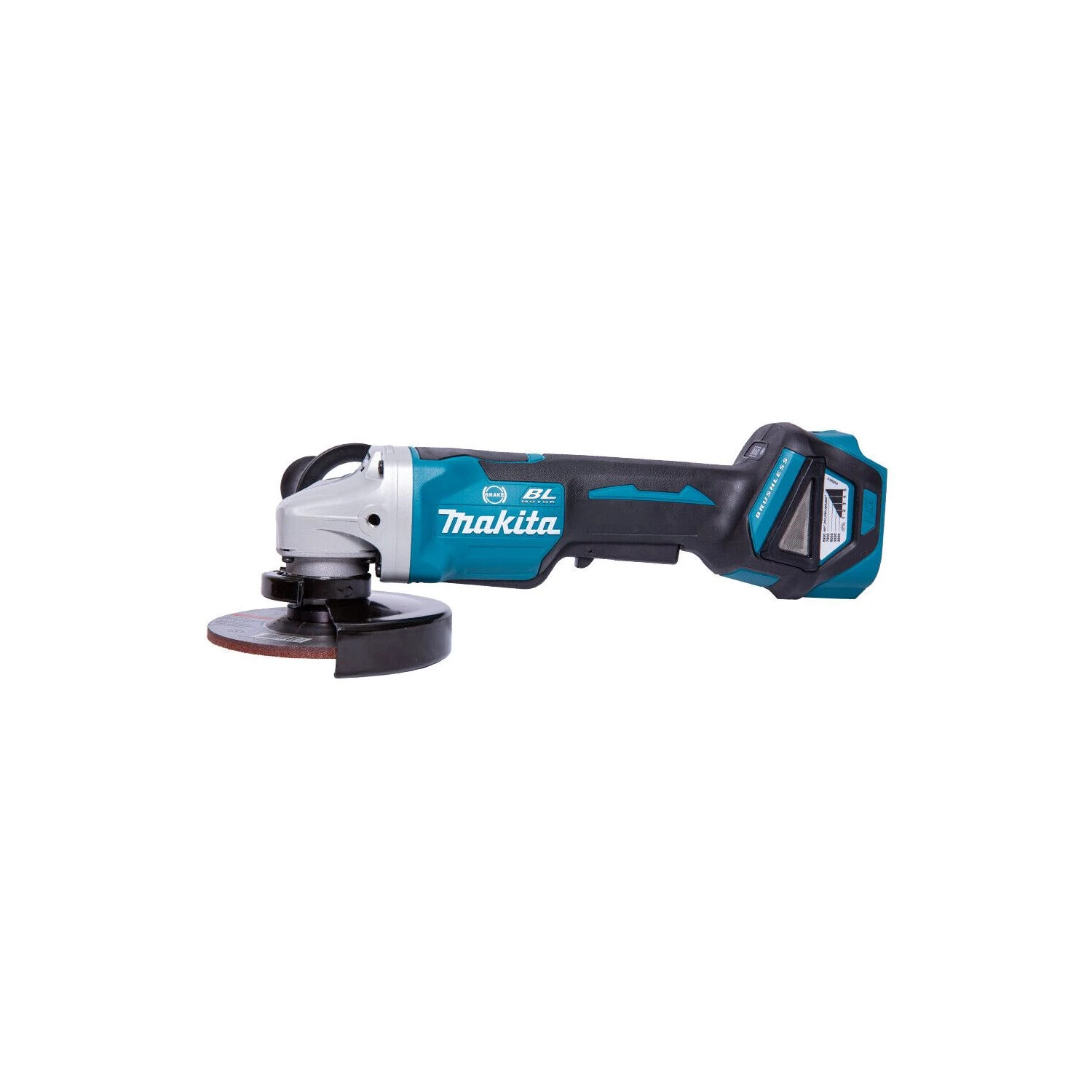 Makita DGA517 18V BL Grinder + 2 X 5.0Ah Batteries & Charger - Image 3