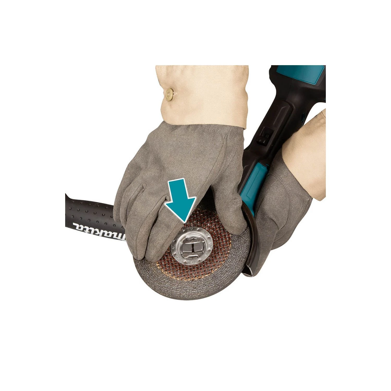 Makita DGA519 18V Brushless X-Lock Angle Grinder With 2 X 3.0Ah Batteries, Charger & Case - Image 4