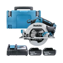 Makita DHS680 18V LXT Li-Ion 165mm Brushless Circular Saw With 2 X 5.0Ah Batteries, Charger, Case & Inlay
