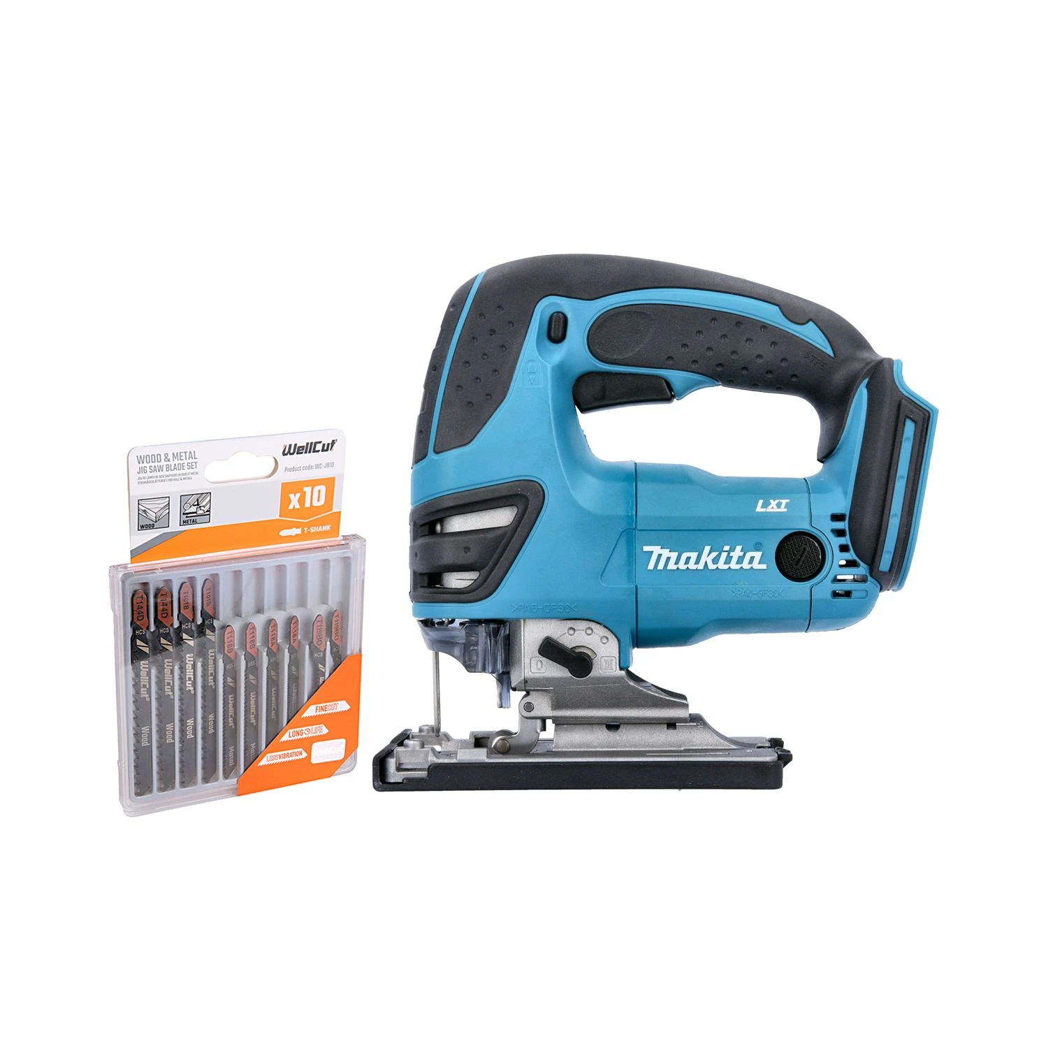 Makita DJV180 18V LXT Li-ion Cordless Jigsaw With Extra 10 Jigsaw Blades