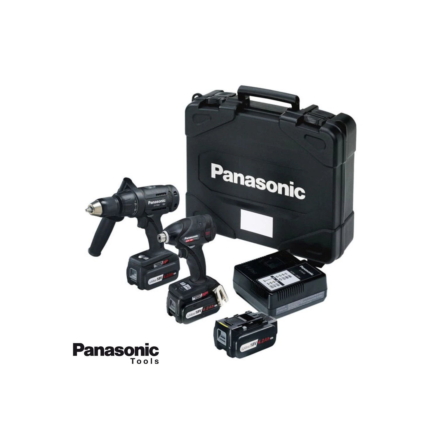 Panasonic 14,4v/18vCombi And Impact Driver 3x 4.2Ah Kit - Image 2