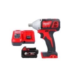 Milwaukee M18BIW12 M18 18V 1/2" Compact Impact Wrench With 1 X 6.0Ah Battery & Charger