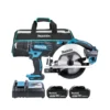 Makita 18V LXT Cordless DHP482Z Combi Drill & DSS611Z 165mm Circular Saw Twin Pack With 2 X 5.0Ah Batteries, Charger & Tool Bag