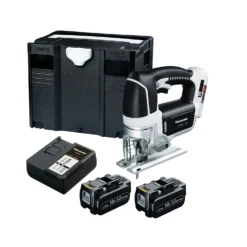 Panasonic PAN4550LJ 18V Cordless Jigsaw With 2 X 5.0Ah Batteries, Charger & Systainer Case