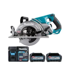 Makita RS001GD203 40Vmax XGT 185mm Cordless Brushless Circular Saw With 2 X 2.5Ah Batteries & Charger